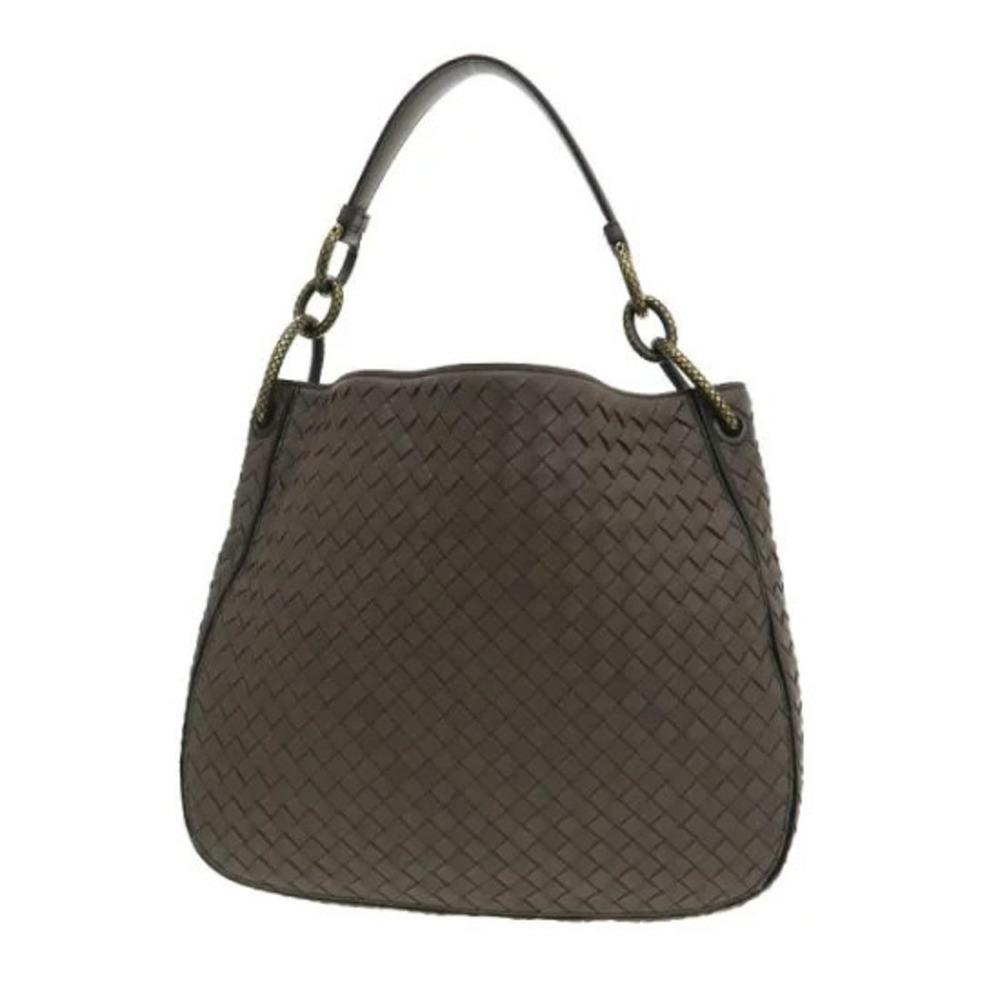 Bottega Veneta Loop shoulder bag signature Intrecciato woven leather Brown